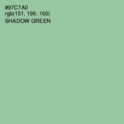 #97C7A0 - Shadow Green Color Image